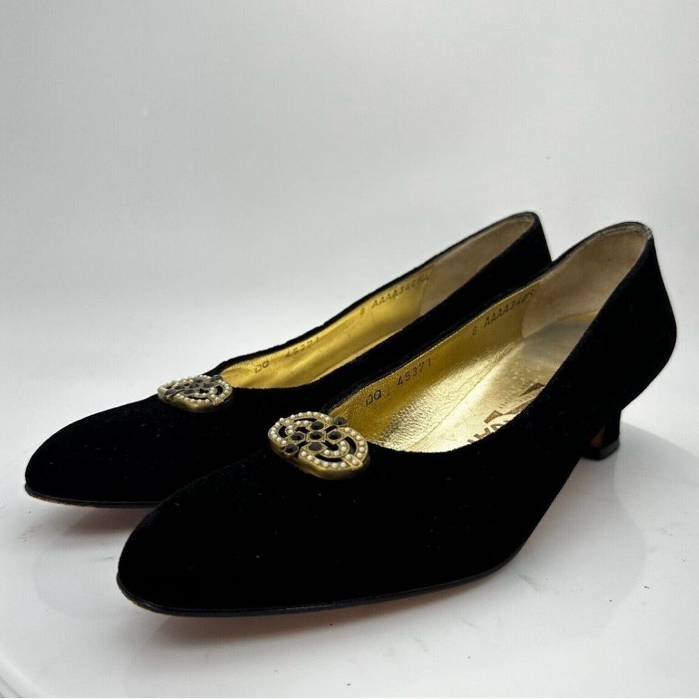 Salvatore Ferragamo Black suede shoes